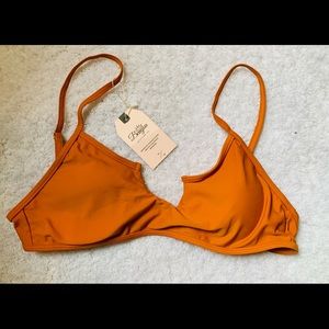 Orange rust color bikini top
